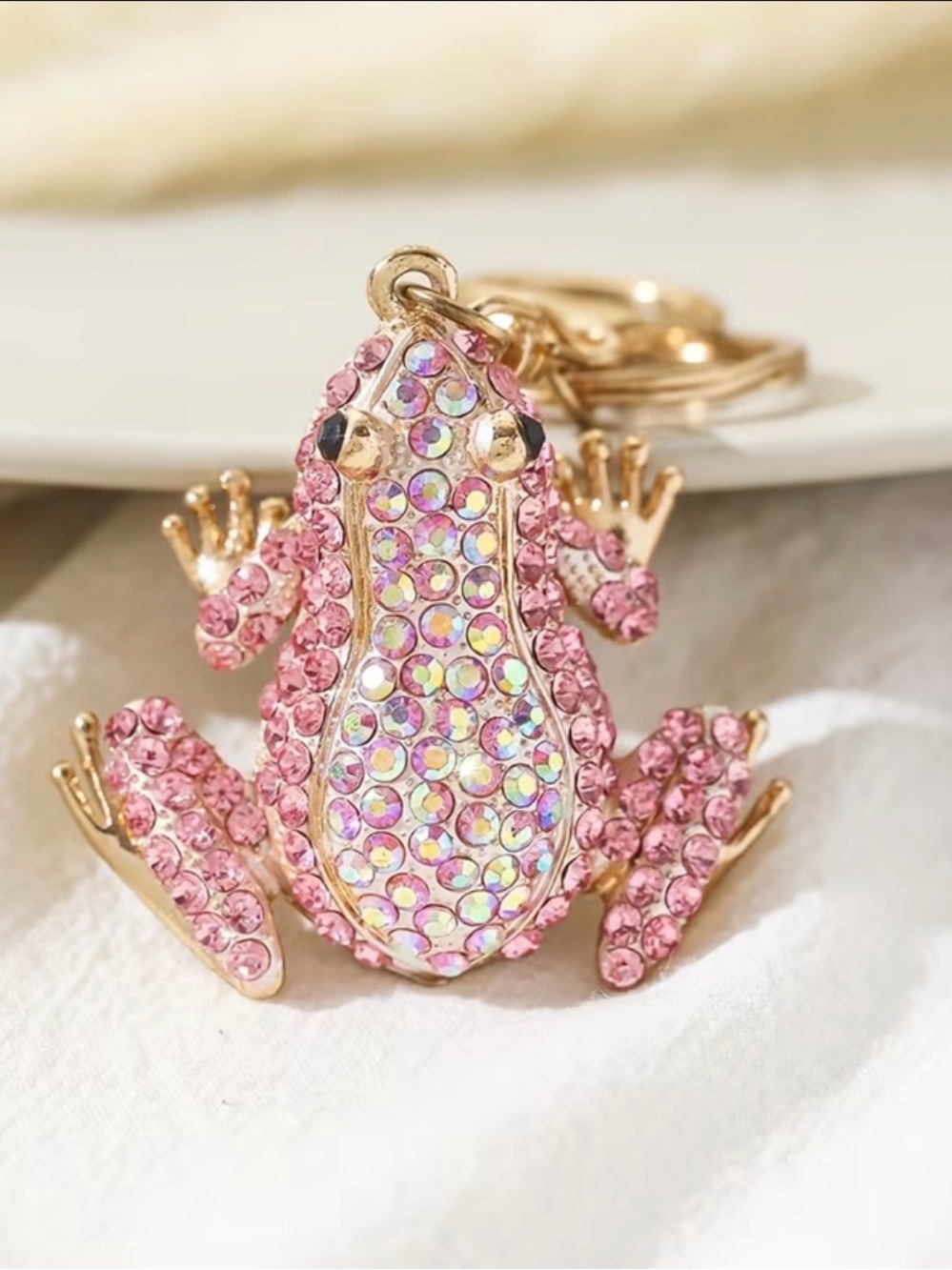 Choose One: $13 Rhinestone Frog Keychains - Picture 3 of 6